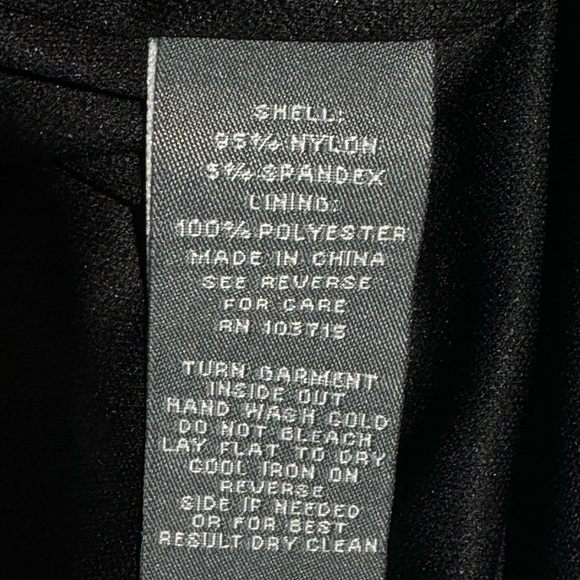 Dress Womens Black Lace Size 18w Overlay 3/4 Bell Sleeves Feminine Romantic - Picture 11 of 12